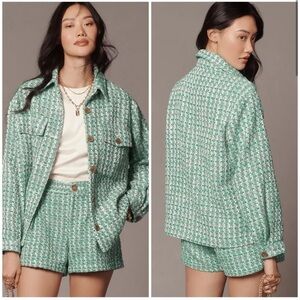Maeve Green Tweed Jacket